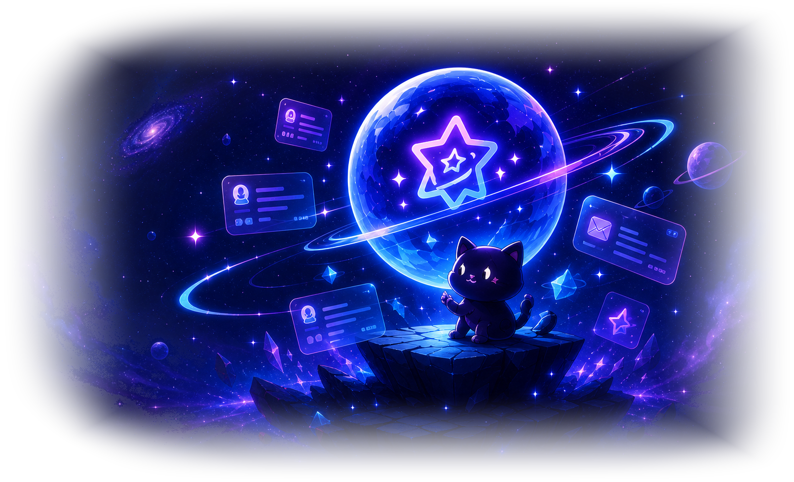 LL4 星图星球与星小黑插画